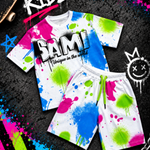 Conjunto Graff Neon, talle: 10,12,14,16,