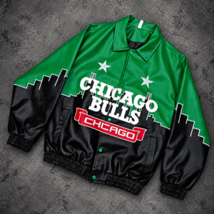 Campera NBA Vintage 90s verde: talle unicos,
